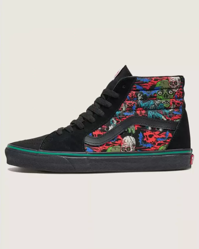 Scarpa larga Sk8-Hi personalizzata per Halloween Scarpa larga Sk8-Hi personalizzata per Halloween