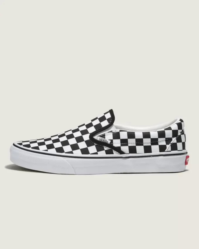 Scarpa larga slip-on classica a scacchiera Customs Scarpa larga slip-on classica a scacchiera Customs