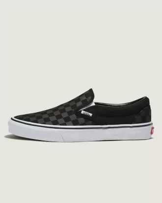 Scarpa larga slip-on classica a scacchiera Customs