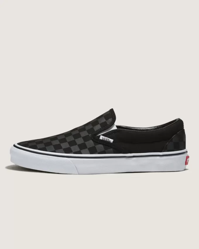 Scarpa larga slip-on classica a scacchiera Customs Scarpa larga slip-on classica a scacchiera Customs