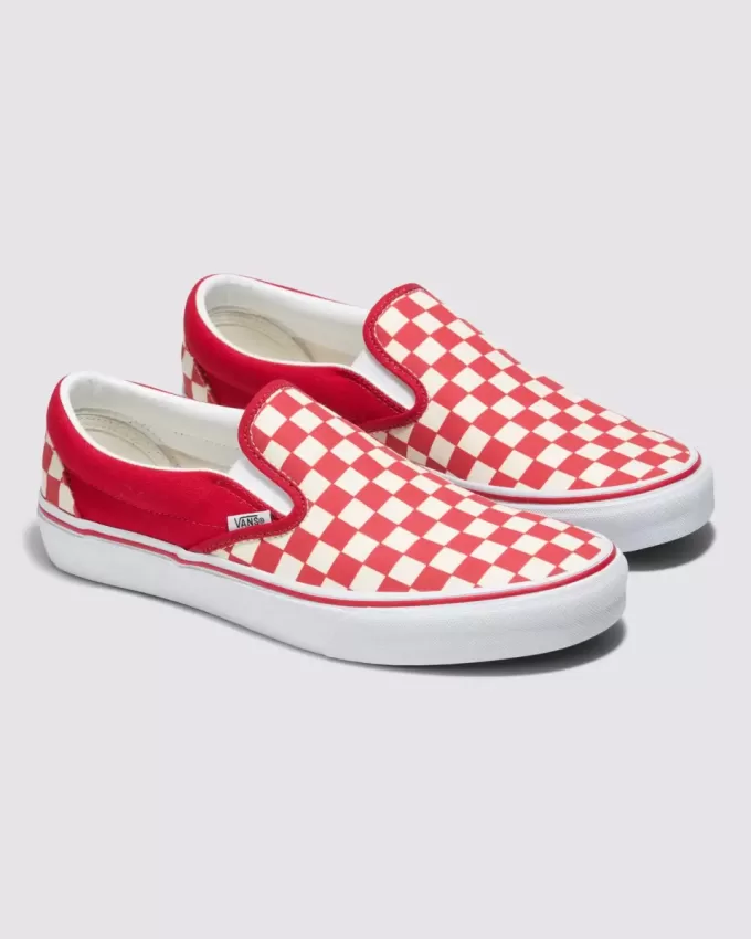 Scarpa larga slip-on classica a scacchiera Customs Scarpa larga slip-on classica a scacchiera Customs
