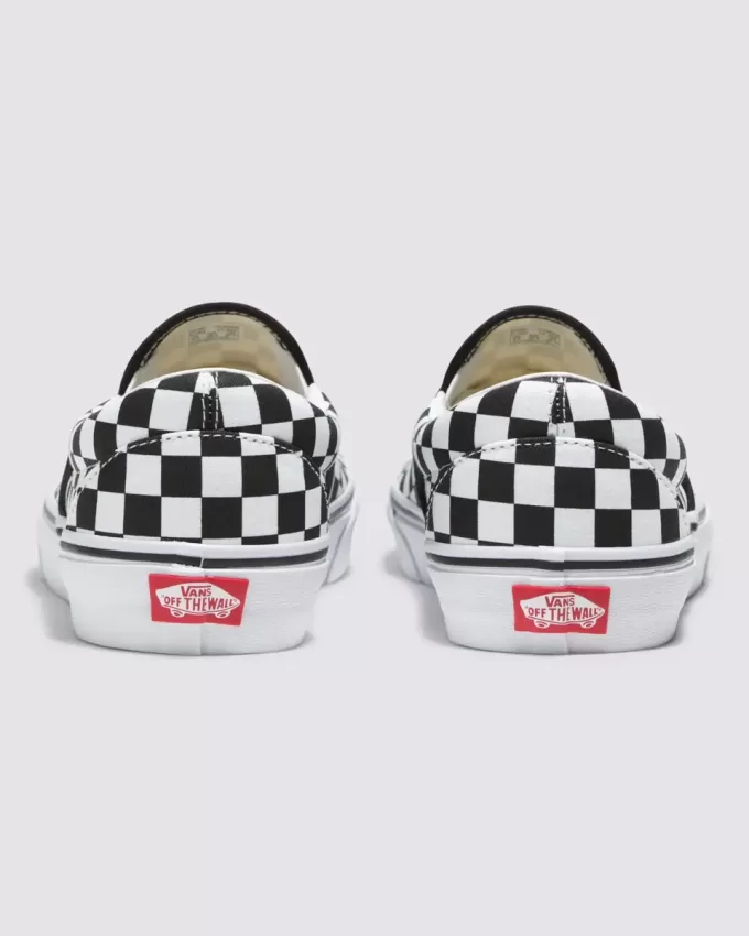 Scarpa larga slip-on classica a scacchiera Customs Scarpa larga slip-on classica a scacchiera Customs