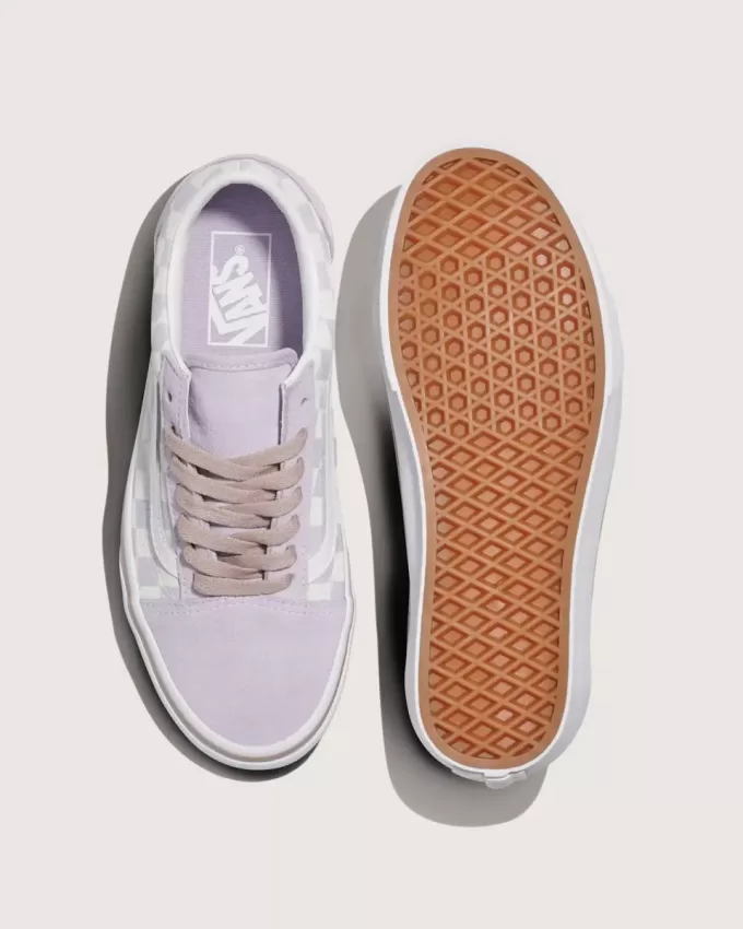 Scarpa Old Skool in pelle scamosciata a scacchi Scarpa Old Skool in pelle scamosciata a scacchi