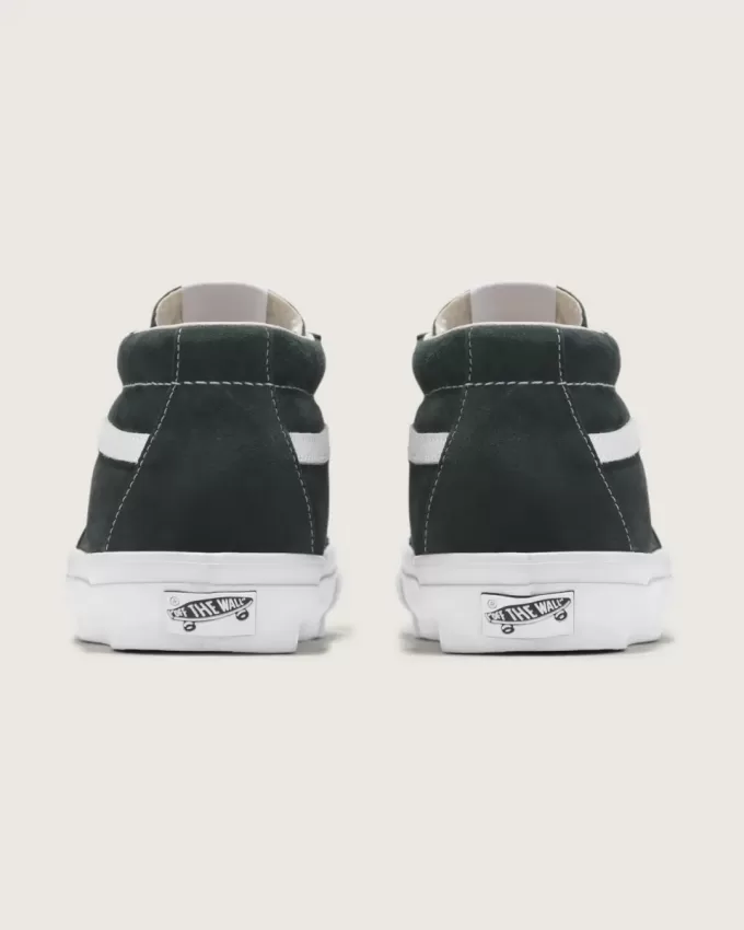 Scarpa Premium Sk8-Mid in pelle scamosciata Scarpa Premium Sk8-Mid in pelle scamosciata