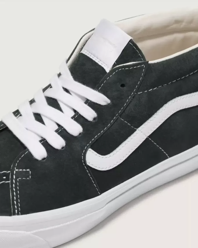 Scarpa Premium Sk8-Mid in pelle scamosciata Scarpa Premium Sk8-Mid in pelle scamosciata