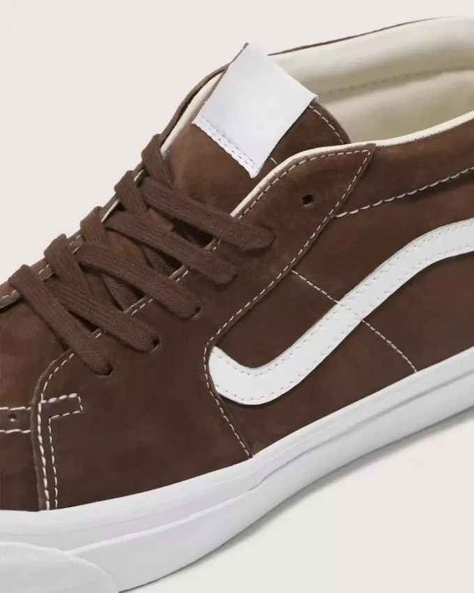 Scarpa Premium Sk8-Mid in pelle scamosciata Scarpa Premium Sk8-Mid in pelle scamosciata