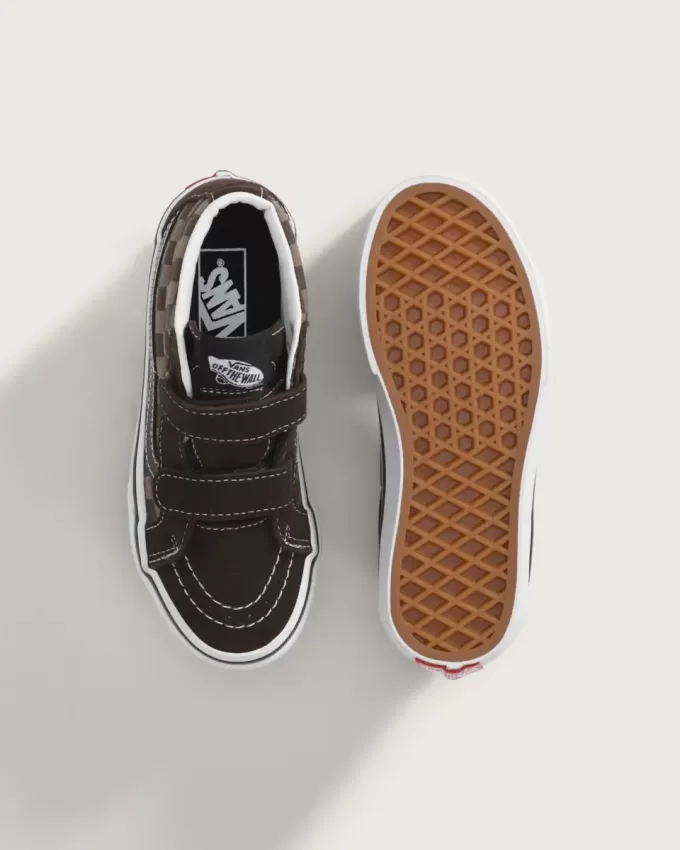 Scarpa Sk8-Mid V Checkerboard per bambini Scarpa Sk8-Mid V Checkerboard per bambini