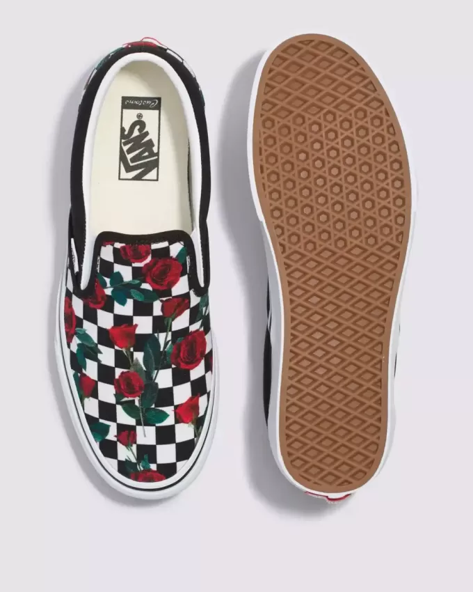 Scarpa slip-on classica a scacchiera Customs Scarpa slip-on classica a scacchiera Customs
