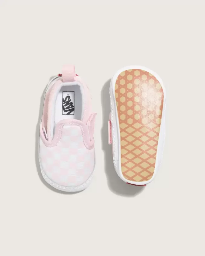 Scarpina a scacchiera per neonati Slip-On V Crib Scarpina a scacchiera per neonati Slip-On V Crib
