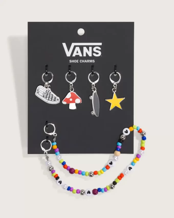 Set di ciondoli per scarpe da ginnastica con perline Vans Set di ciondoli per scarpe da ginnastica con perline Vans